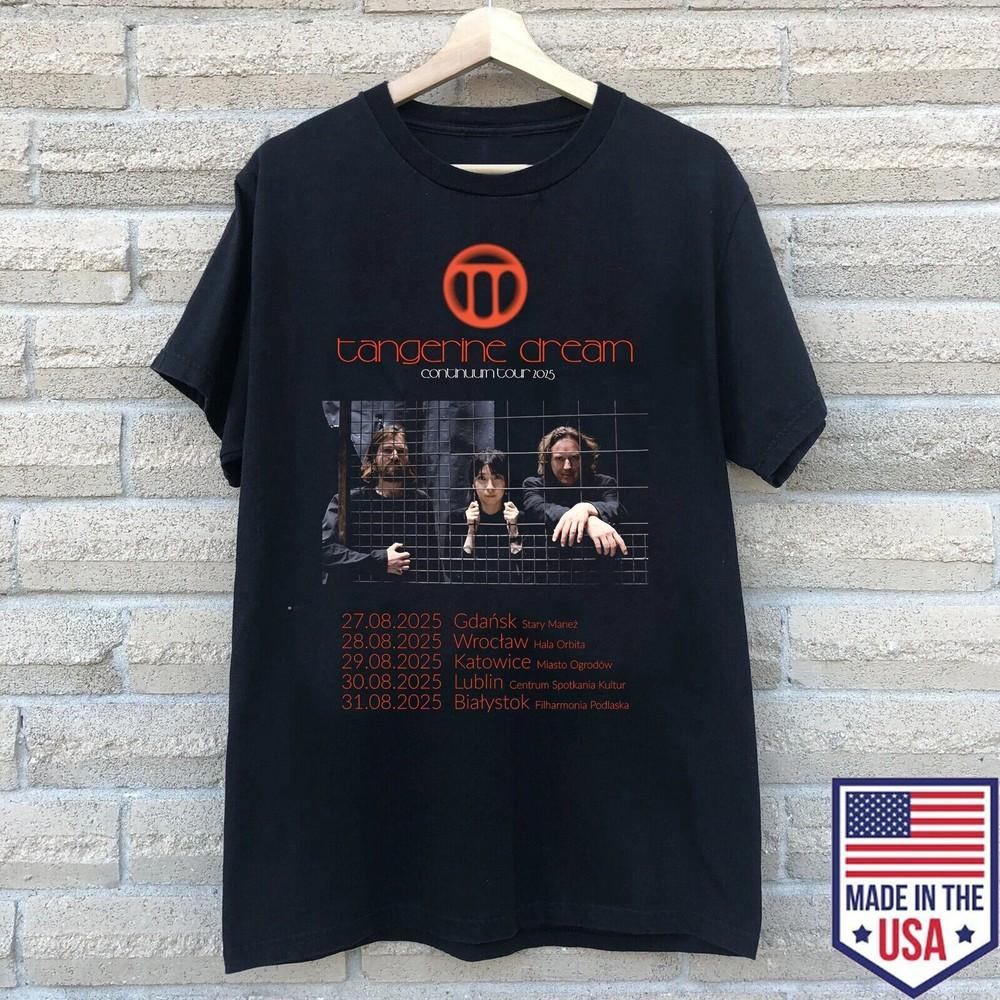 

Tangerine Dream Returning to Poland Continuum Tour T Shirt Full Size S-5XL Unisex T-Shirt XXL