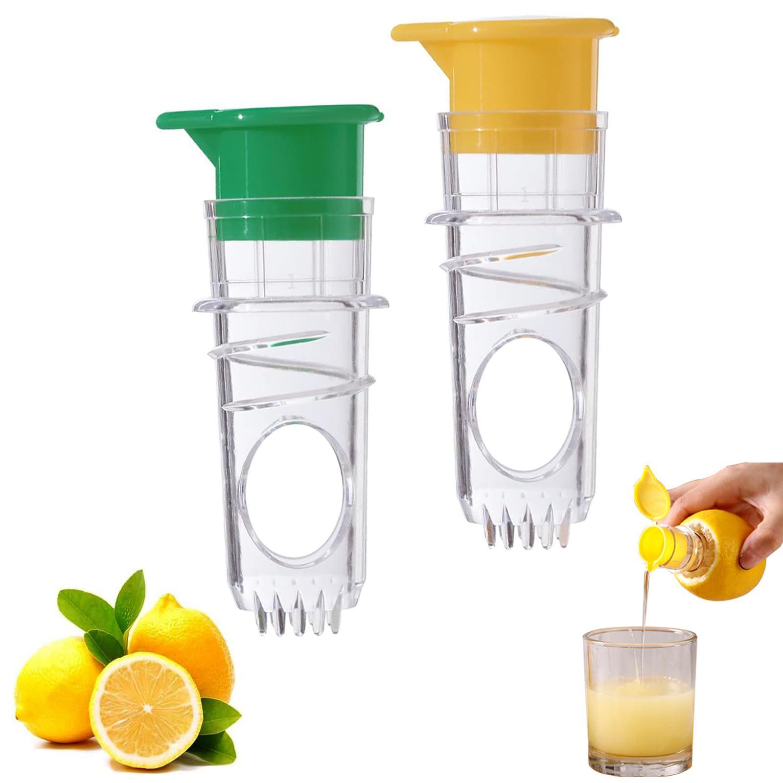 2PCS Manual Juicer Small Plastic Fruit Juicer One Size
