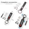 Carbon Fiber Texture Car Key Chain Ring Auto Keychain For Mitsubishi Lancer Outlander Pajero ASX Colt I200 Space Delica Triton