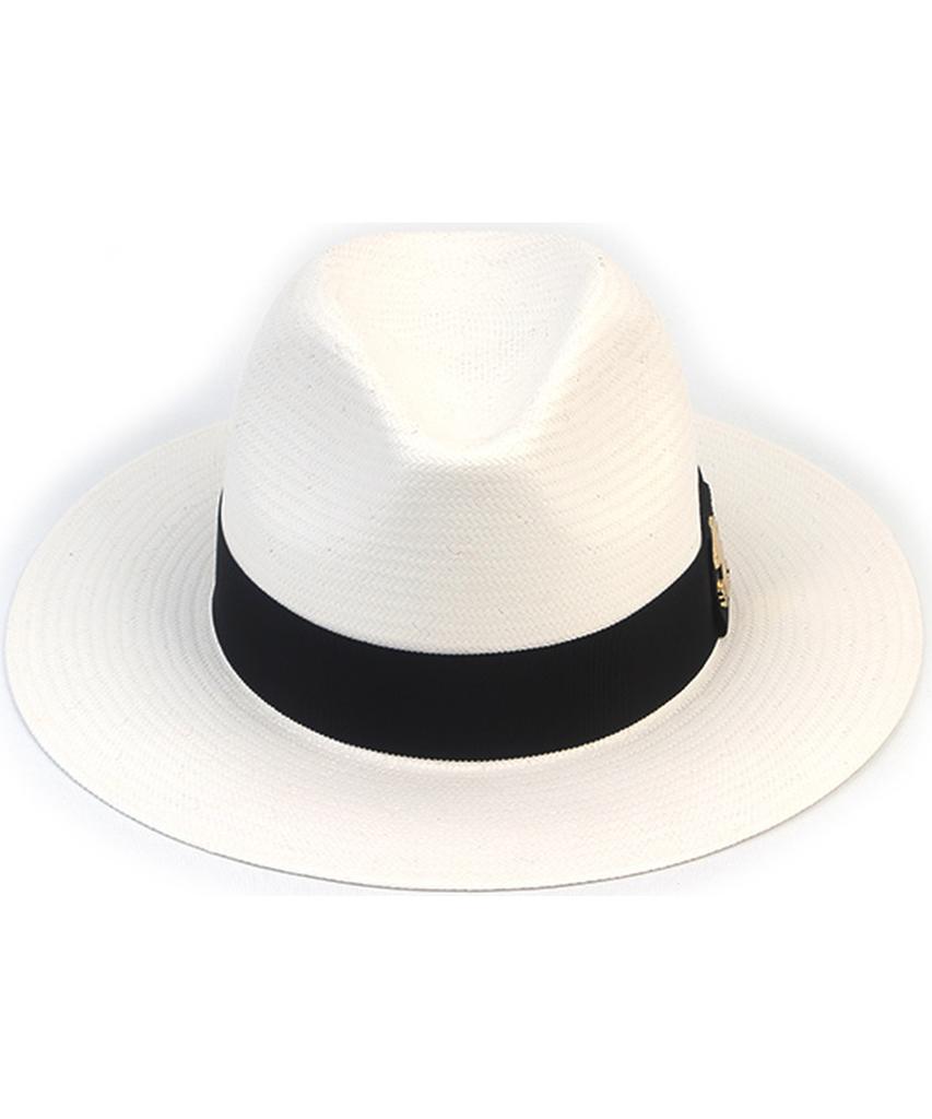 Yunibeosyeolkemiseuteuli Summer Basic Line White Fedora Summer Hat