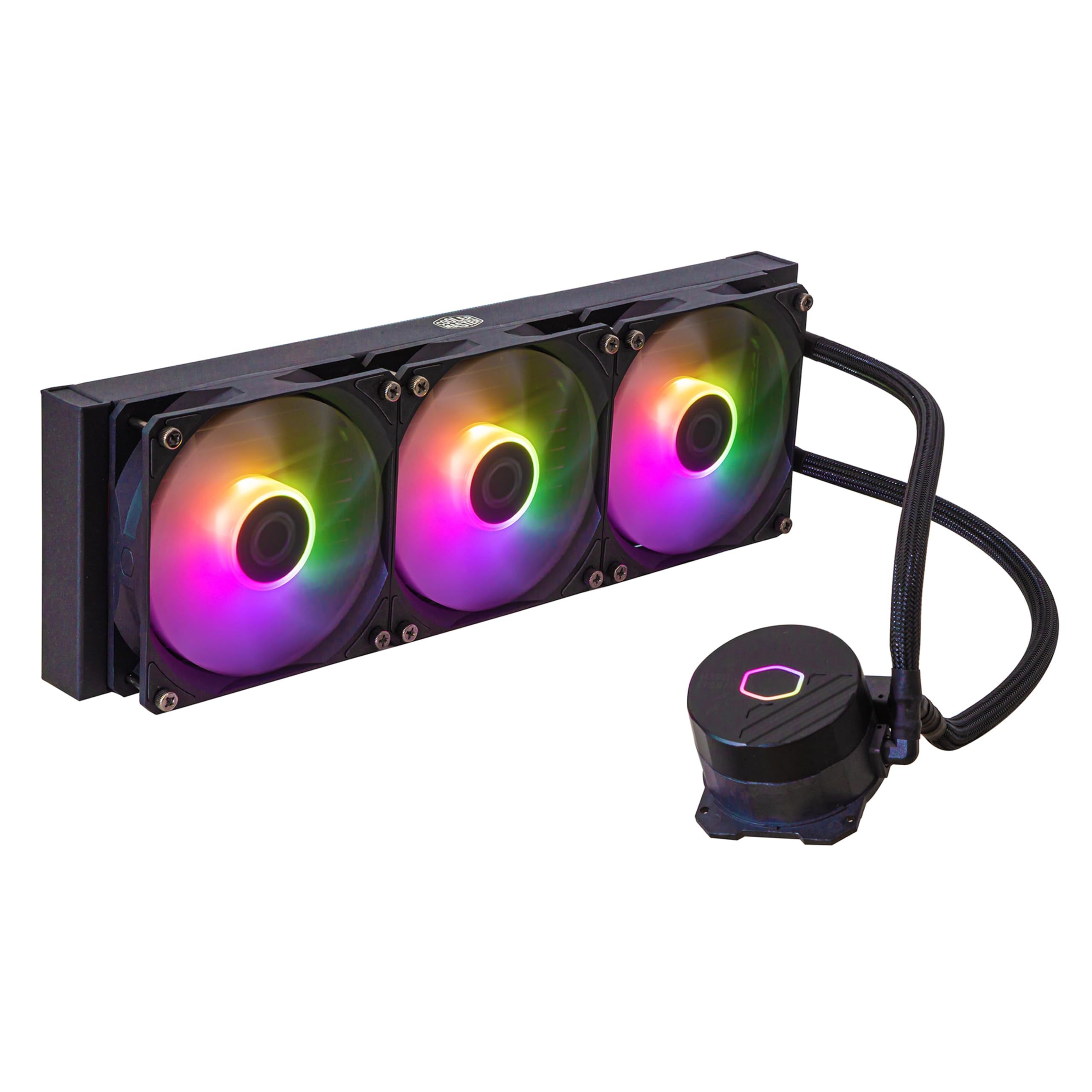 

Кулер для процесора Cooler Master MasterLiquid 360L Core ARGB Сумісний з LGA1700/AM5 Водяне охолодження з 360мм радіатором, MLW-D36M-A18PZ-R1 (FN1929)