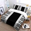 Piano keyboard pattern. Bedding sets Duvet cover sets Duvet covers Pillowcases(1*Duvet Cover 2*Pillowcases without duvet insert)