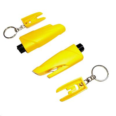 SEMTION Martelo de Fuga de Emergência para Carro, Martelo de Segurança, Inclui Porta-Chaves, Conjunto de 2 (Amarelo-Amarelo)