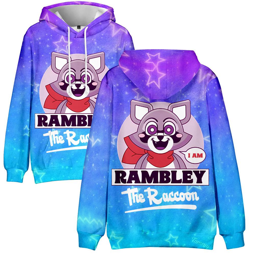 9 Farben Mode Indigo Park Cartoon Bedruckte Hoodies Herbst Langarm Unisex Pullover Streetwear Lustige Kleidung