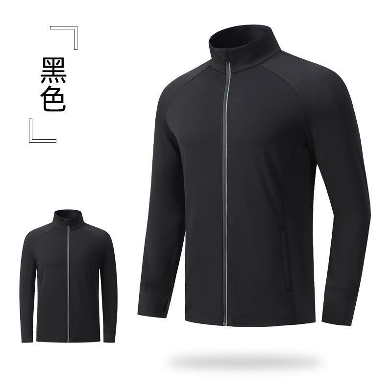 Men's Spring Autumn Sports Jacket Zipper Sweatshirt Long Sleeve Outdoor Fitness Training Running Casual Top