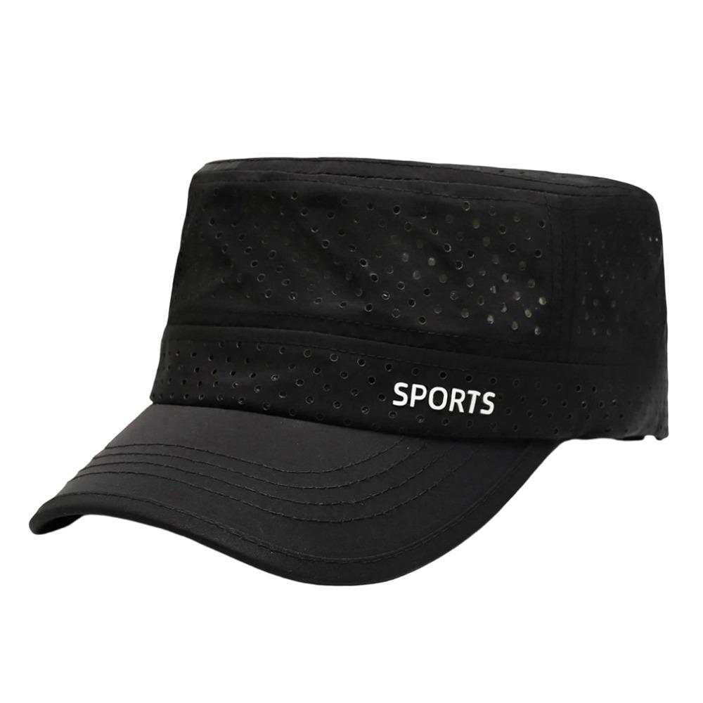 Summer Fishing Hat Quick-drying Sun Hat Fashion Peaked cap Men Women чёрный