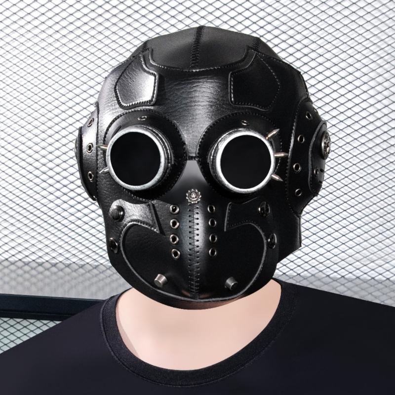 Gothic Steampunk Mask With Breathable Material For Cosplay Enthusiasts Motorcycle Riders Party Punk Style Mask
