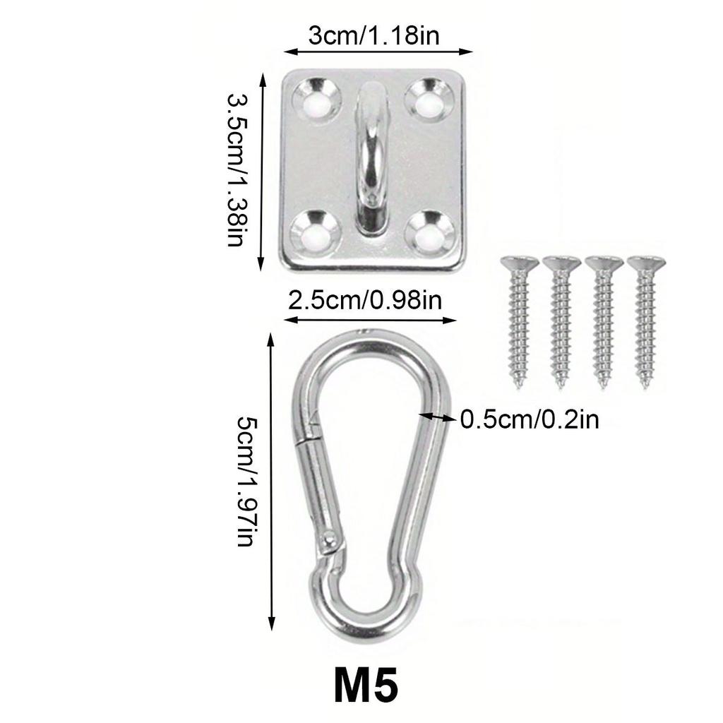 1setový houpací hák, závěsný koš, ratanové křeslo, přezka dveří, pytel na pytel, závěsný kroužek,
