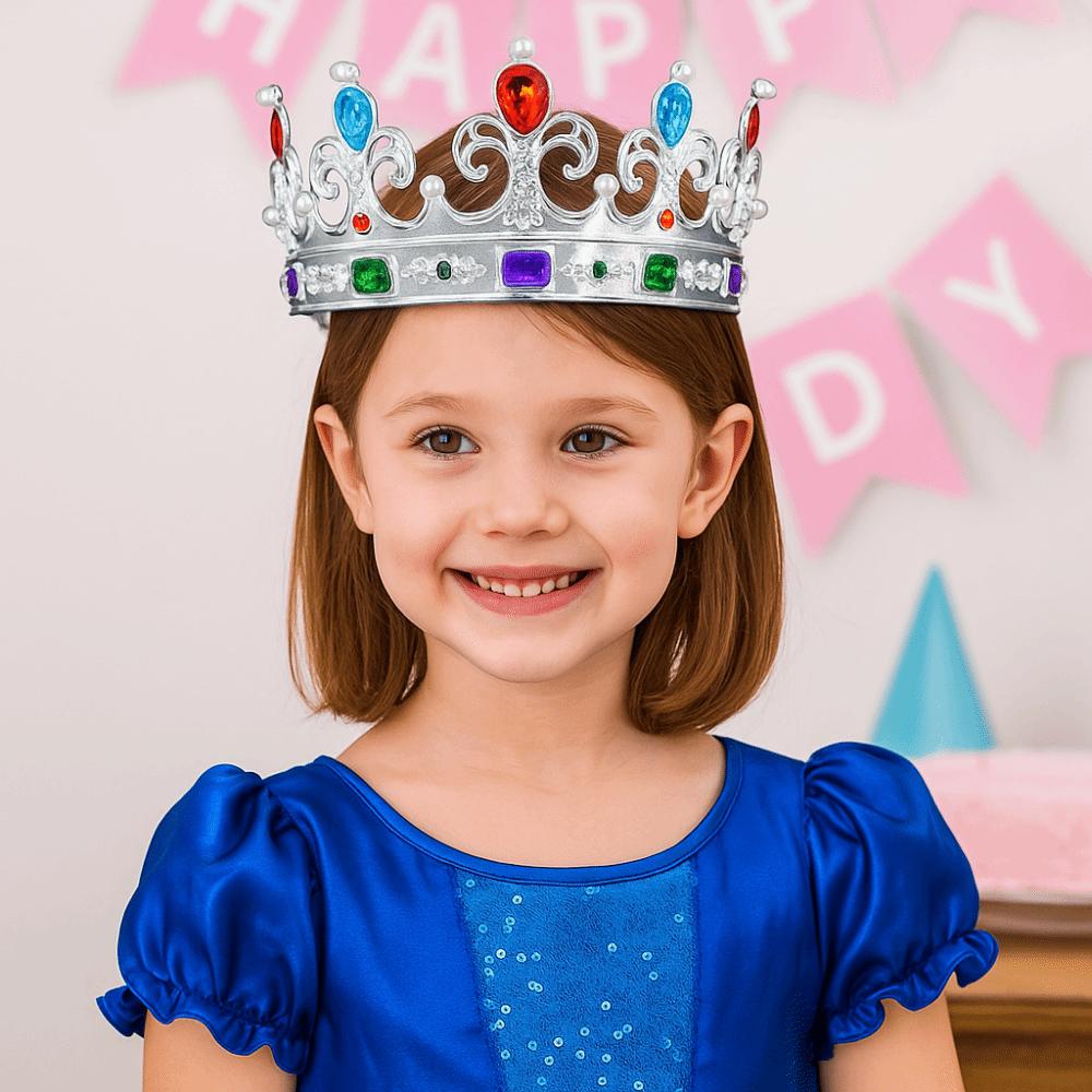 Glänzende Zink Zinklegierung Prinzessinnenkrone Elegantes Braut-Kopfschmuck Trendige Mädchen Party Stirnbänder Frauen Mann