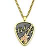 Hiphop Guitar Pick Sound Wave Chain Necklace For Women Men Stainless Steel Silver Musical Rock Punk Jewelry