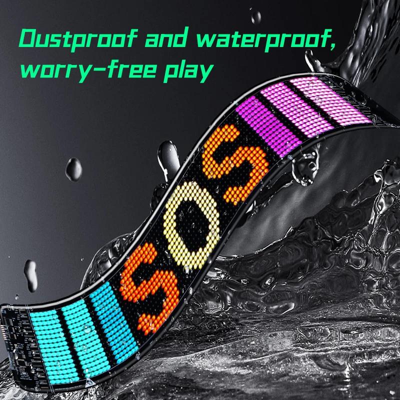 1PCS Eyes LED Logo Lamp Car Display Light APP Control Matrix Pixel Panel DIY Programmable Display Night Light for Car Truck Room