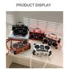 Fun Creative Radio Shape Women Handbag Fun Retro Individual Crossbody Bag Vintage Shoulder Bag Unique Small Box Messenger Bag