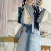 Chinese Song Dynasty Style Hanfu, A Pair Of Armor Tops And Pleated Skirts, Han Elements Daily Suits For Women