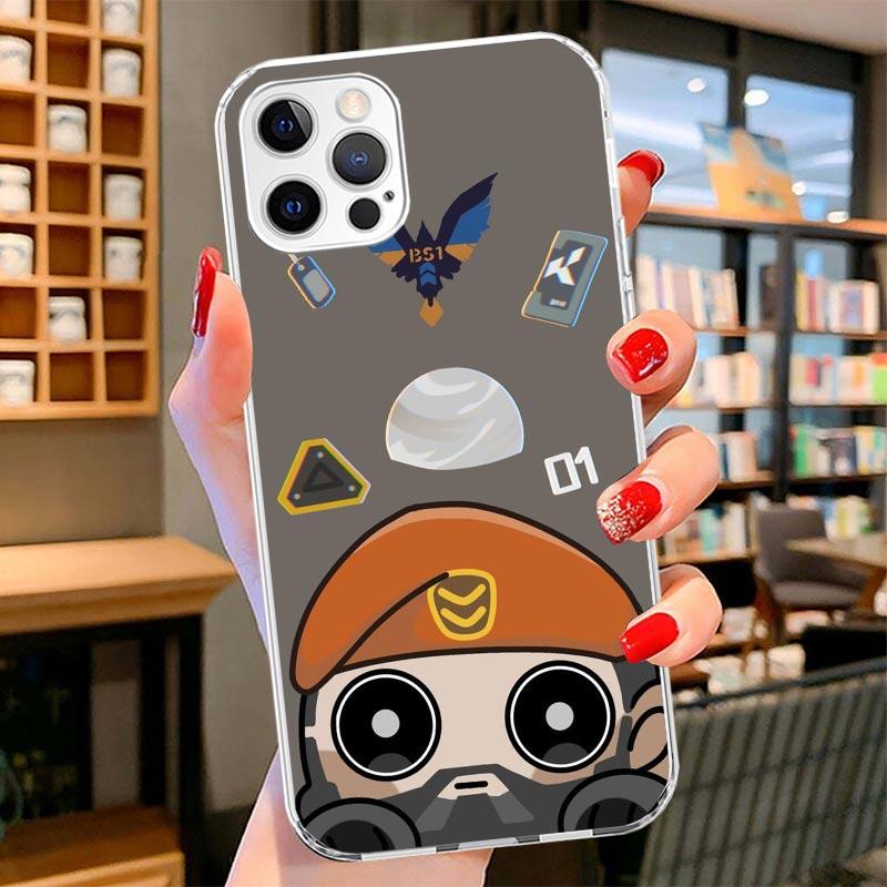 Game Valorant Cute Cover Phone Case For iPhone 16 17 Air 15 14 Pro Max 16E Phone Case 13 Mini 12 11 7 SE 8 Print Pattern Fit Cas