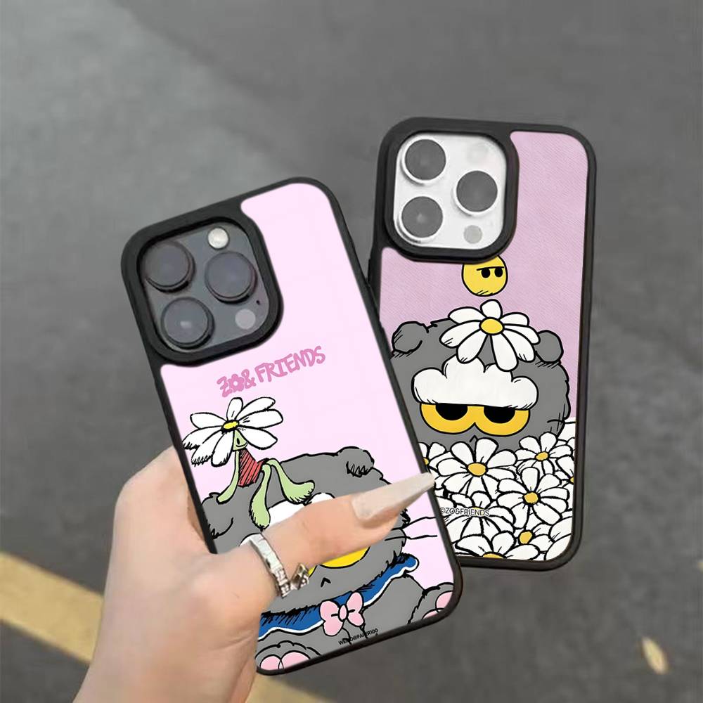 Cute Z-ZO Friends For IPhone 17 16 15 14 13 12 11 Mini Pro Max Plus PC+TPU Back Phone Cover