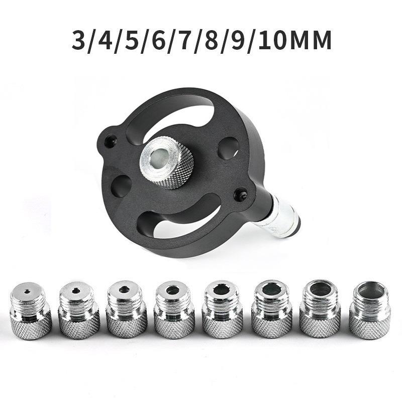 Woodworking Joints Tool Self Center Dowel Jig Handheld Drill Guide for Straight Holes Wood Panel Hole Puncher Locator
