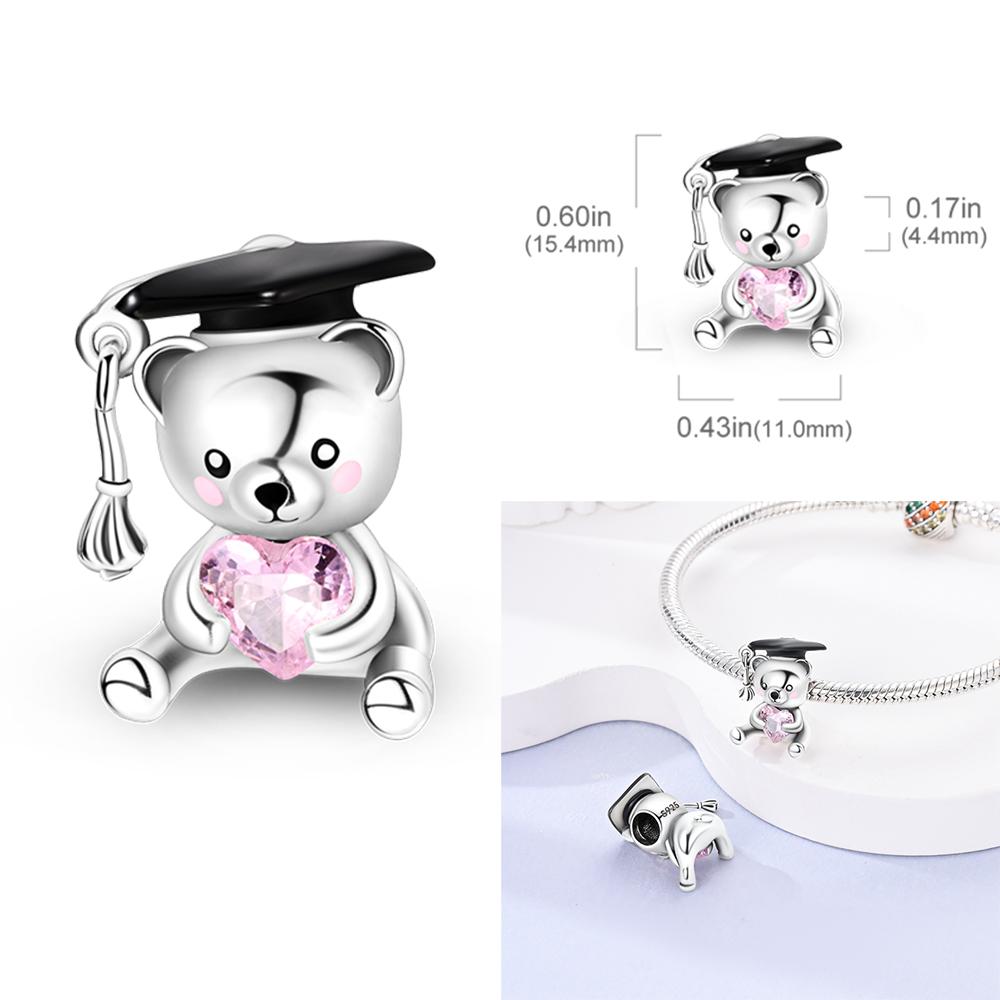 Pink Series Charmscopper Perfume Butterfly Charm Beads Pendent Dangle Fit Original Bangle Charm Bracelet Diy Women Jewelry