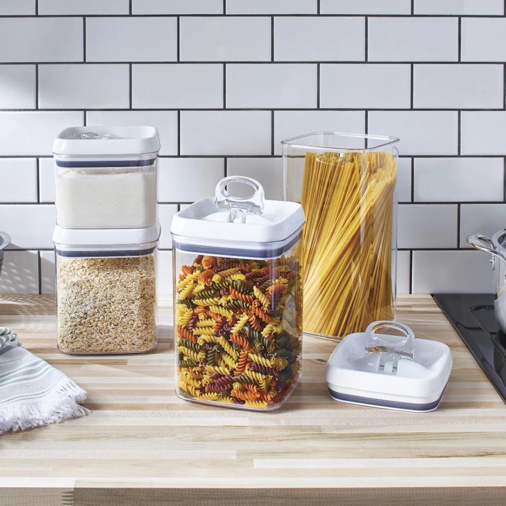 Better Homes & Gardens Canister Pack of 4, Flip Tite Square Food Storage Set