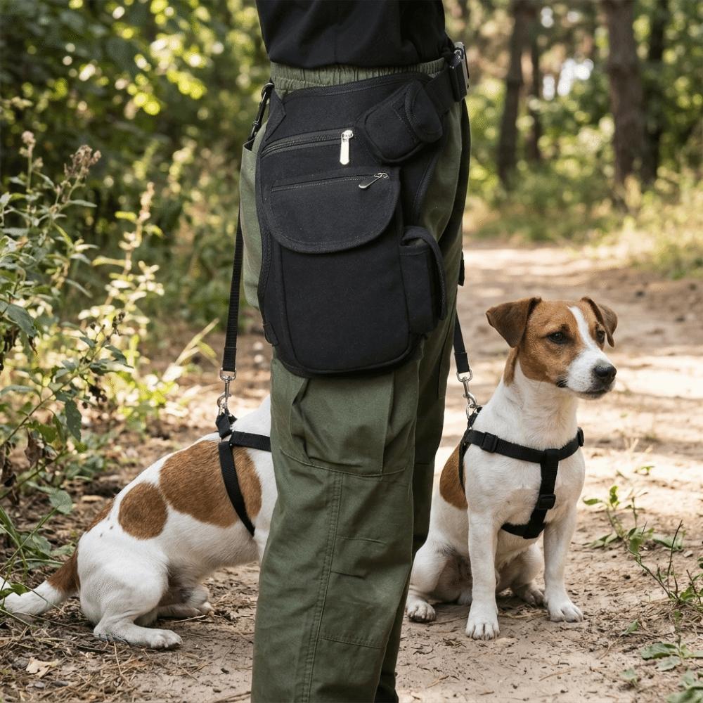 Adjustable Thigh Straps Canvas Leg Pouch Outdoor Waist Thigh Bag Park Training Sessions