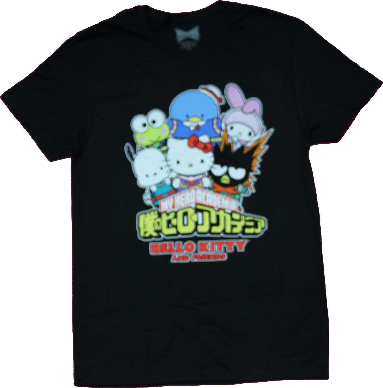 My Hero Academia Mens T-shirt - Hello Kitty Sanrio Mashup Over Logo XL
