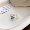 Fashionable Punk Pentagram Geometric Star Adjustable Ring Neutral Retro Irregular Creative Daily Jewelry Gift