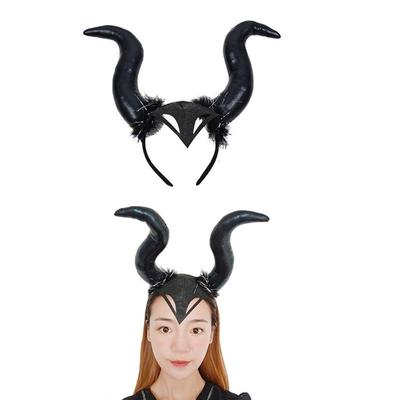 Cadılar Bayramı Makyaj Partisi Giydirme Şeytan Büyük Boy Boynuz Saç Bandı