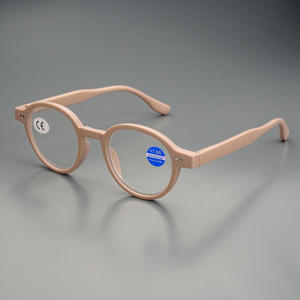 2025 Japanische Retro Runde Anti-Müdigkeit Anti-Blaulicht Lesebrille
