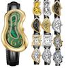 Surrealist Art Melting Clock Watch Unique Soft Time Quartz Wristwatch with Leather Band Creative Fashion Watch for Men Women