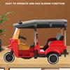 Alloy Tricycle Car Model Highly Simulation Children Vehicles Toy with Sliding FunctionRed