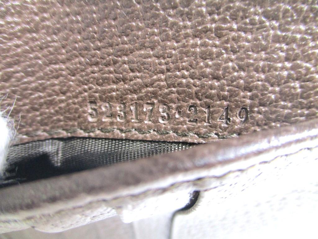 Authentic GUCCI Brown Leather Bifold Wallet Ophidia GG French Flap Wallet #a499  Open Box