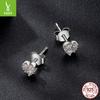Mini Love Moissanite Stud Earrings, Daily Versatile Heart-Shaped S925 Sterling Silver Stud Earrings For Women