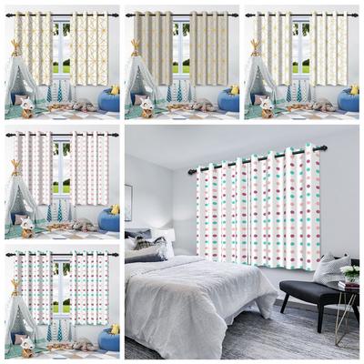 2Pcs Minimalist Elegant Blackout Curtains Home Bedroom Living Room Darkening Thermal Insulated Noise Reducing Window Drapes