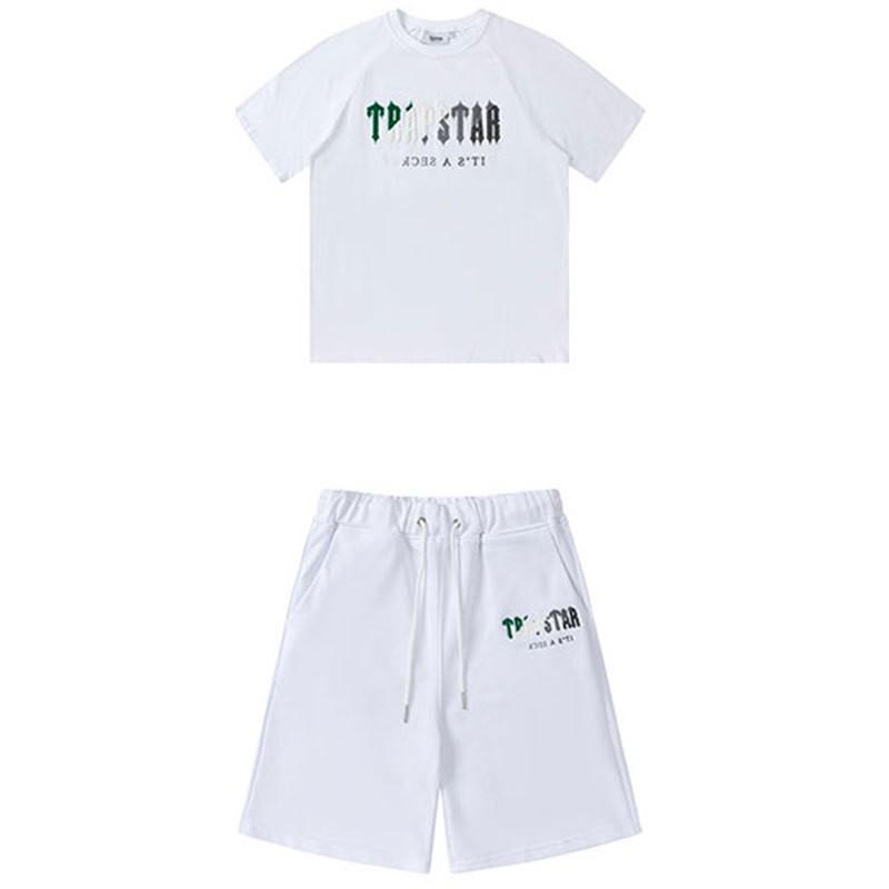 Unisex Baumwolle Kurzarm T-Shirt Shorts Set Lässiges Streetwear Outfit Herren Damen