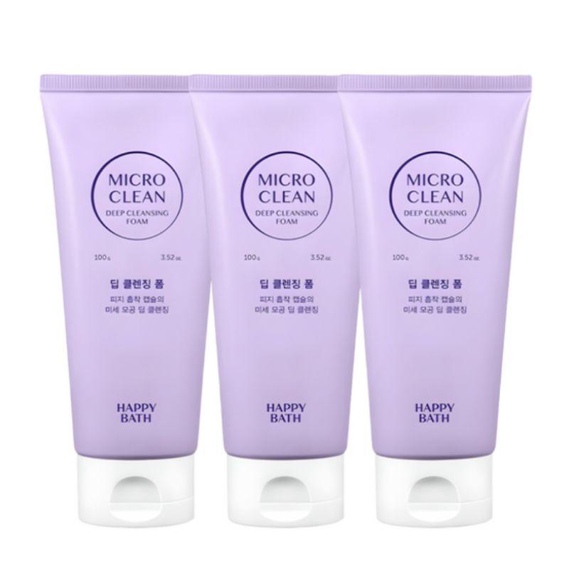 Happy Bath Micro Clean Deep Cleansing Foam (100g*3ea)