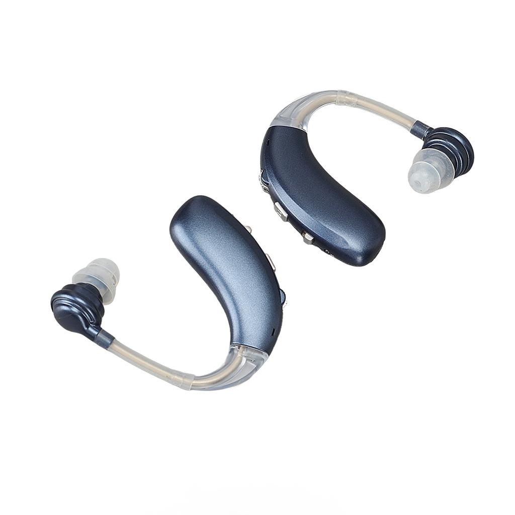 1 Paar Wiederaufladbarer Hörverstärker Bluetooth Stabile Übertragung Rauschunterdrückung Hörhilfe Hörgerät Blau