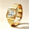 Unisex Digitaluhr SKMEI Quadratisch Gold Business 2648