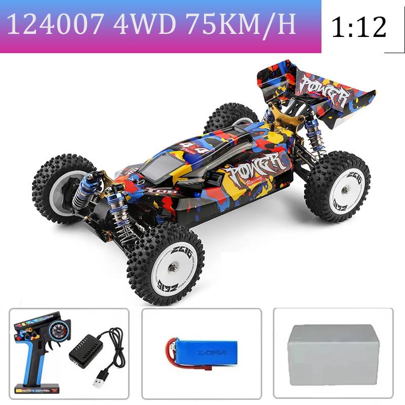 WLtoys144010 4WD Model with A Top Speed of 75 Km/h 1:14 Scale, High-speed Remote-controlled Off-road Drifting Racing Car for Boy