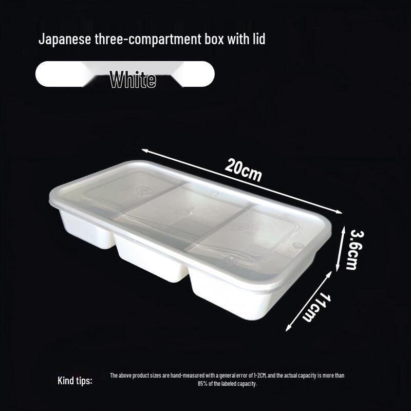 Disposable Rectangular Plastic Lunch Box with Lid