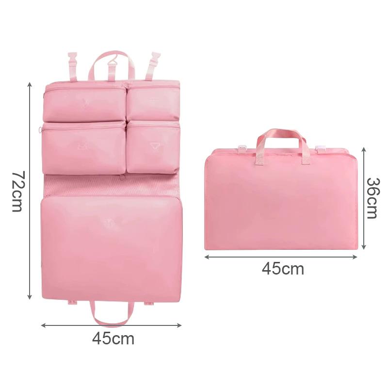 1pc Travel Storage Bag Foldable with Handle Clothes Storage Bag Wardrobe Storage Hanging Bag Clothing Organizer Travel Essential