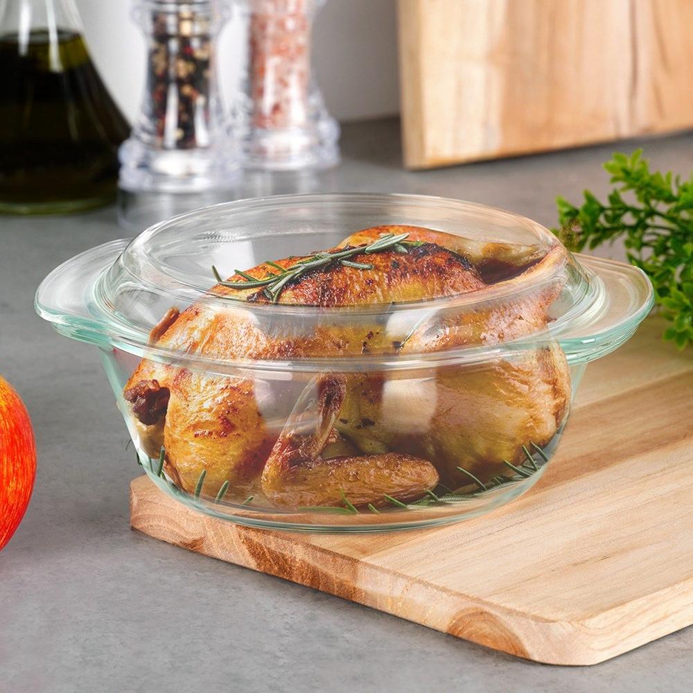 Glass Ovenproof Baking Dish For Baking, Roasting Pan, 1.27L