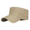 Summer Sun Hat, Flat Top Outdoor Sun Protection Hat, Quick-Drying Breathable Mesh Baseball Hat for Running Hiking Biking Fishing
