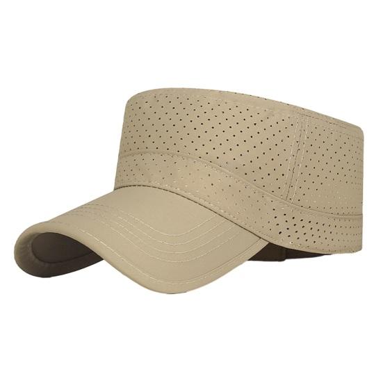 Summer Sun Hat, Flat Top Outdoor Sun Protection Hat, Quick-Drying Breathable Mesh Baseball Hat for Running Hiking Biking Fishing