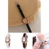Stylish Retro Quartz Watch With Thin Strap For Adults Decorative Features