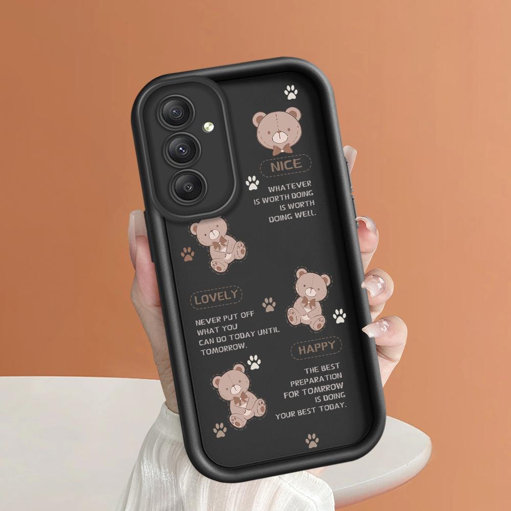 Soft Silicone Square Ladder Printing Pattern Phone Casing Full Cover Camera Shockproof Protection Rubber Case for Samsung