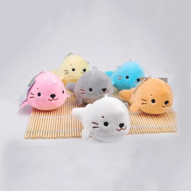 Cute 10Cm Sea Seal 10Cm Plush Stuffed Toy Doll Plush Toy Plush Keychain Toy Doll Sea Lion Small Pendant Mini Seal Plush Toy