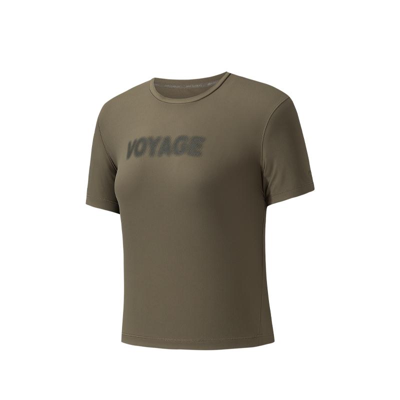 

Anta Champion Outdoor Travel Series Letter Round Neck Casual Fashion Simple Short Sleeve T-Shirt Women T-Shirt 162620119-4 M