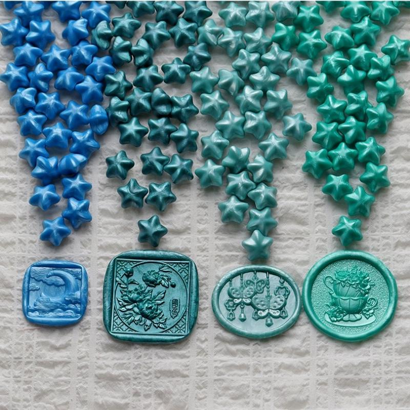 NEW 150pcs Five-pointed Pentagonal Lacquer Wax Grains Diy Envelope Sealing Hand Account Decorative