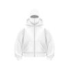Design Unico per la Stagione Primavera e Autunno, Felpa con Cappuccio e Zip a Doppio Strato, Stile Streetwear Largo per Uomo e Donna, Stile Coppia
