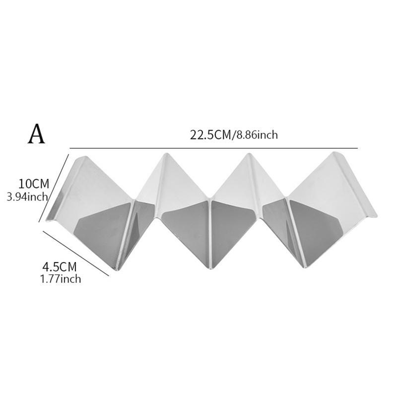 

Мексиканский ресторан Стойка для блинов из нержавеющей стали Держатель для тако Подставка для пиццы Стойка для спринг-роллов Кухонные принадлежности 1PC шоколадный