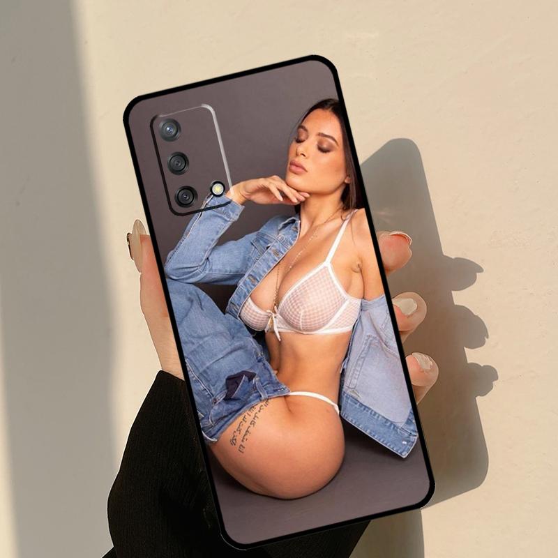 Sexy Lana Rhoades Case For Oppo A18 A38 A58 A78 A98 A74 A94 A54 A15 A17 A57 A6 A5 Pro A16 A76 A96 A40 A60 A80